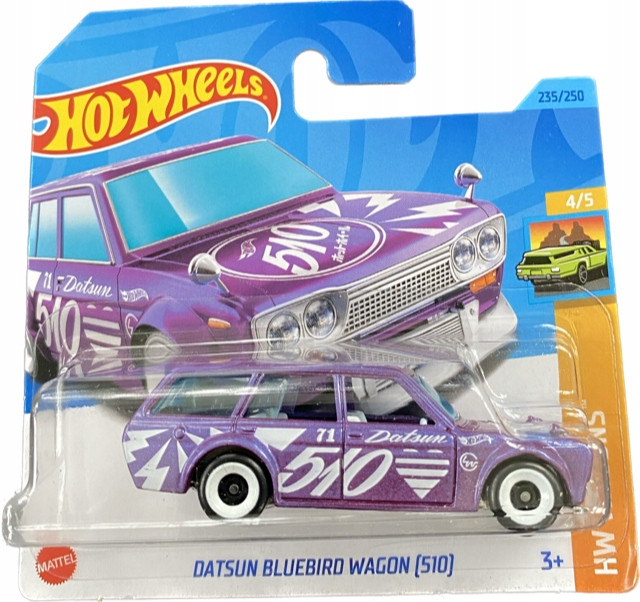Машинка Хот Вілс 1:64 Datsun Bluebird Wagon (510) колекція HW Wagons Hot Wheels Mattel HKH72