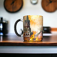 "москва горить" принт з аніме Атака титанів у подарунок, 330 мл