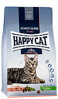 Сухой корм для кошек Хеппи Кет атлантический лосось Happy Cat Supreme Adult 10 кг