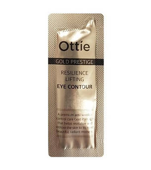 Антивіковий крем для пружності шкіри навколо очей Ottie Gold Prestige Resilience Lifting Eye Contour 1мл