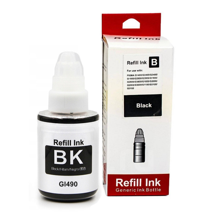Сумісне чорнило для Canon Pixma G2415 Black ink, чорні, фарба в флаконі 135 мл, Refill Ink