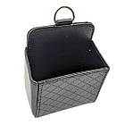 Підвісний органайзер для автомобіля на вентиляцію авто-органайзер кишеня для дрібниць і документів чорний, фото 2