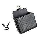 Підвісний органайзер для автомобіля на вентиляцію авто-органайзер кишеня для дрібниць і документів чорний, фото 5