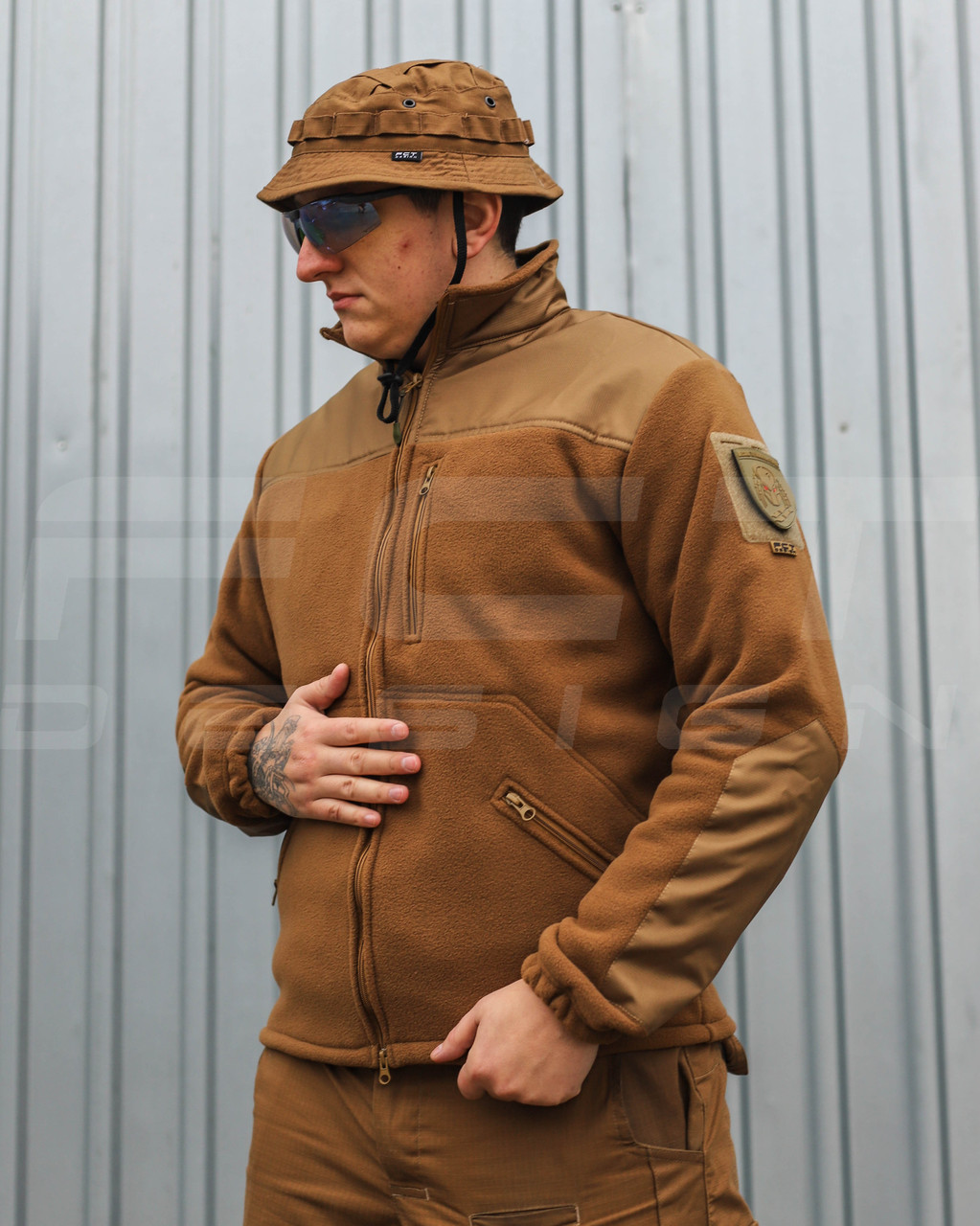 Кофта фліс Койот спрощена з липучками, фото 1