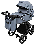 Коляска 2 в 1 Adamex Porto Light Tip TK-60/С темно сіра, фото 2