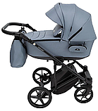 Коляска 2 в 1 Adamex Porto Light Tip TK-60/С темно сіра, фото 5