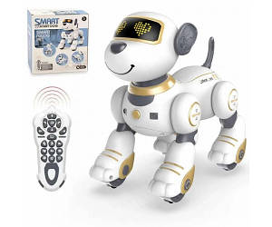 Собачка на радіокеруванні SD toys BG 1533 світло, звук, сенсор, сірий