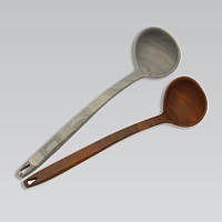 Силіконовий ополоник 34,6см ("мармур", "темне дерево") Maestro