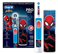 Електрична зубна щітка Oral-B D103.413.2KX Vitality Pro Kids Spider-Man із футляром