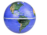 Нічник Глобус левітуючий Globe Magnetic з Led підсвічуванням Синій, фото 5