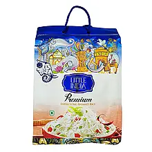 Рис Басматі Little India Premium, 1кг Індія, кремовий пропарений довгозернистий