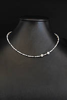 Ожерелье-чокер из натурального белого жемчуга "Белла" Чокер-браслет из жемчуга Ручная работа