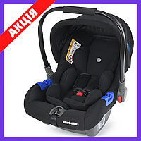 Автокресло переноска для новорожденных бебикокон El Camino ME 1043 NEWBORN+ Royal Black черный