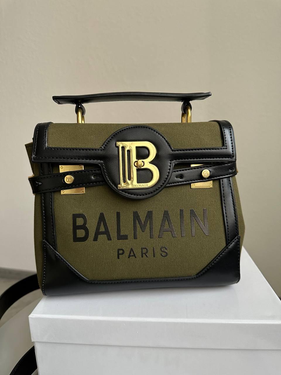 Жіноча сумка Бальман зелена Balmain Green, фото 1