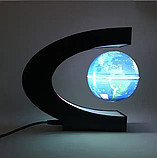 Нічник Глобус левітуючий Globe Magnetic з Led підсвічуванням Синій, фото 6