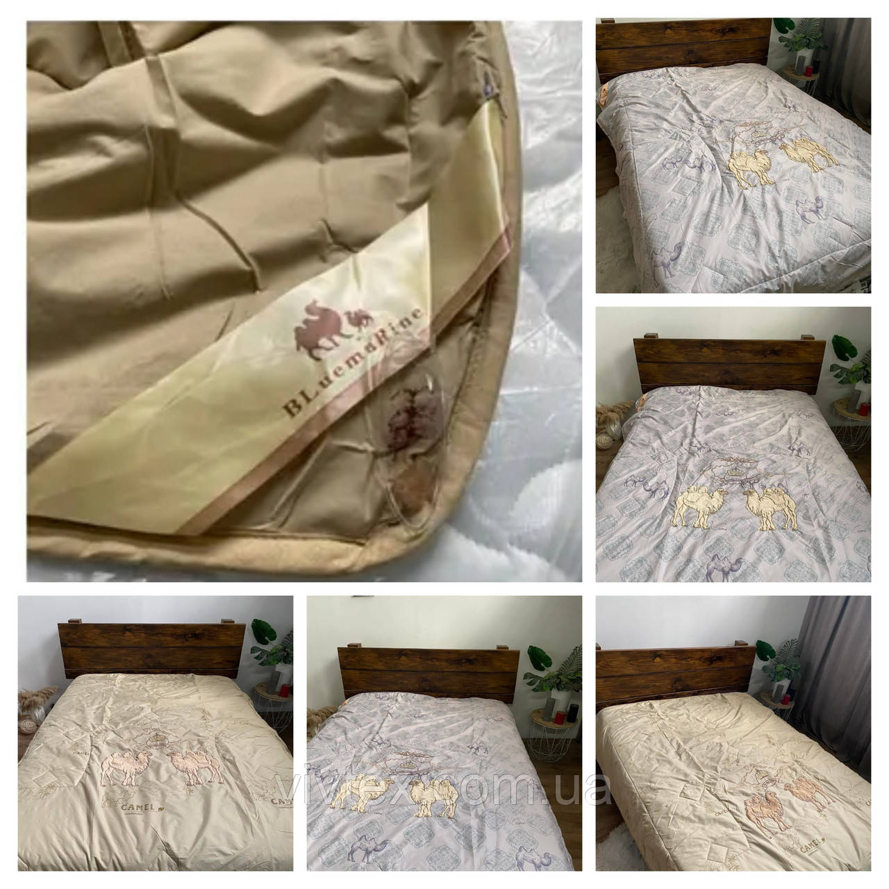 Ковдра Camel верблюжа вовна напівторна 150х200, фото 1