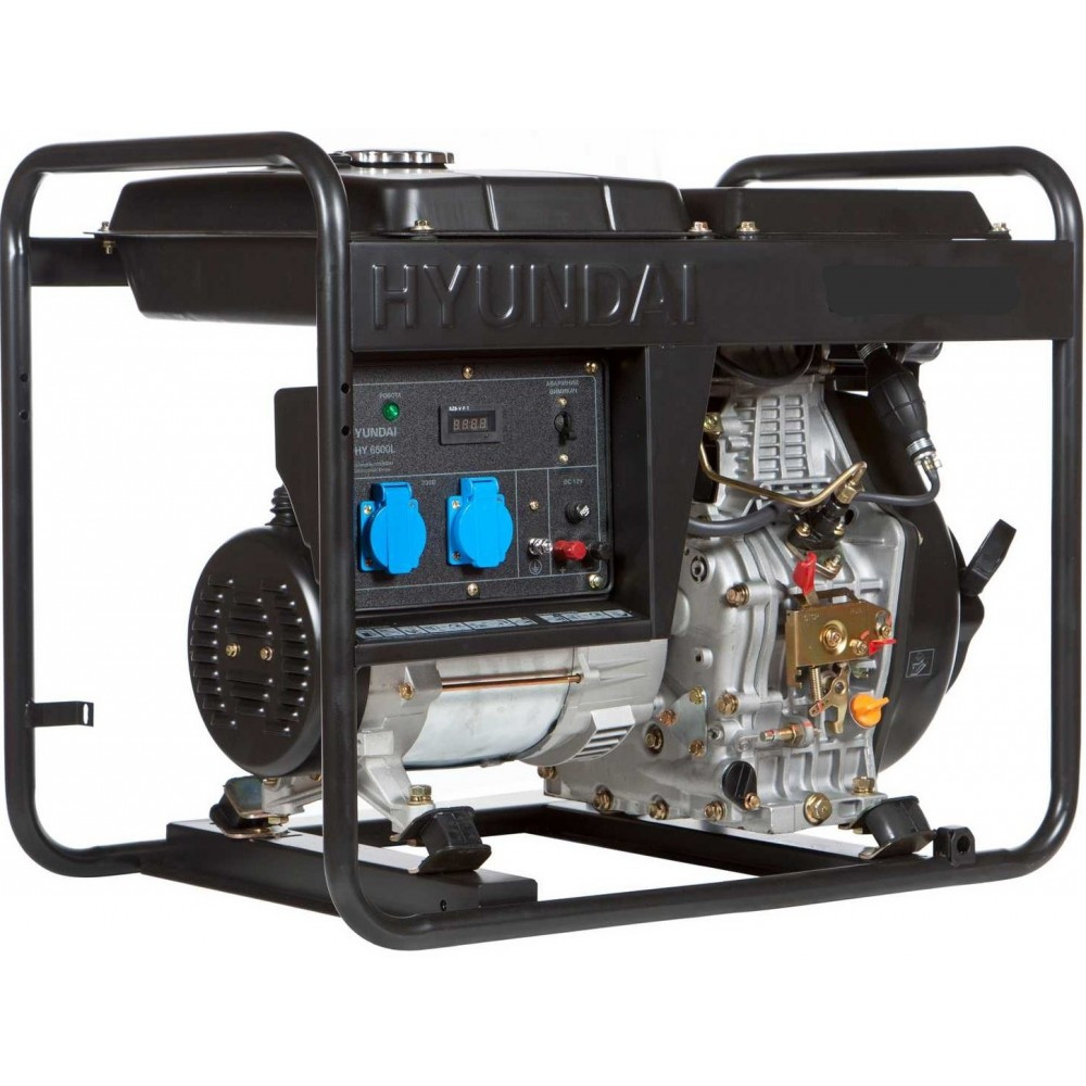 Генератор дизельний Hyundai DHY 6500L (5,5 кВт), фото 1