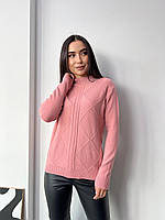 Женский молодежный свитер розовый