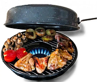 Сковорода гриль готовка на газу по принципу барбекю антипригарная Газовая сковорода гриль для плиты Германия