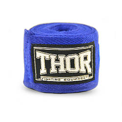 Бинт боксерський THOR 400 см/синій 1558 (BLUE) 400 cm.