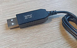 Кабель USB-DC5521 з DC-DC перетворювачем із 5V на 12V