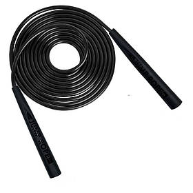 Скакалка регульована для фітнесу, кросфіту, боксу Jump Newt NE-LG-3567BK, чорна , Toyman