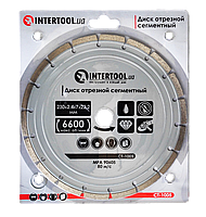 Диск алмазний, "Intertool", 230 мм, сегмент