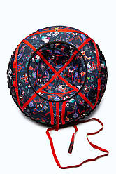 Тюбінг надувні санки ватрушка d 80 см Спайдермен різнокольоровий для дітей та дорослих. Тюбінг ватрушка