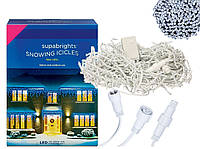 Новогодняя гирлянда Бахрома 100 LED Белый холодный цвет 4,5 м Супер цена EAE