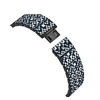 Ремінець Pitaka Dreamland Mosaic Chroma Carbon Band для Apple Watch 49/45/44mm Black/White (AWB2303)