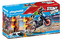 Конструктор Playmobil Stunt show Мотокросс с огненной стеной 70553 (26 деталей)