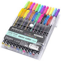 Ручки гелевые "Neon color" HG6107-24, Набор 24 цвета.
