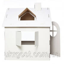 Картонний будиночок хатинка для дітей 120x80x110 см Великий, фото 3