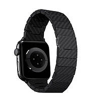 Ремінець Pitaka Modern Carbon Fiber Watch Band для Apple Watch 49/45/44mm Black/Grey (AWB1003)