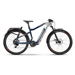 Електровелосипед Haibike XDURO Adventr 5.0 i630Wh 11 s. NX 27.5", CARBON, рама L, біло-синьо-жовтогарячий, 2020