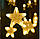 Новорічна гірлянда бахрома зірочки 5 м 175 LED (Теплий білий з холодною спалахом), фото 6