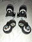 Набір коліс 40 мм різьблення М10 + не поворотні, фото 4