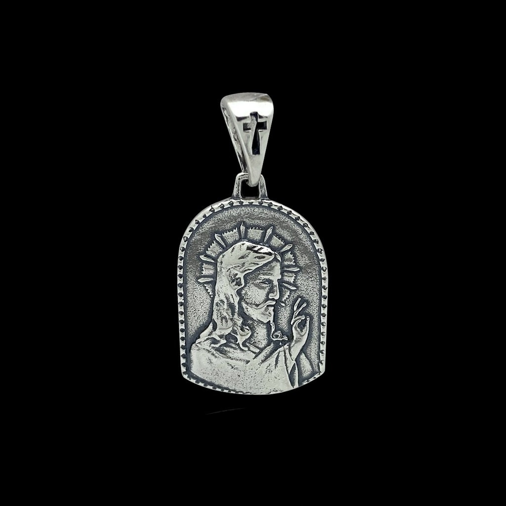 Срібна підвіска-ладанка Ісус, 7 грамів