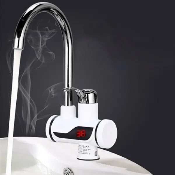Проточний водонагрівач з LCD-екраном Instant Electric Heating Water Faucet (нижнє під'єднання)