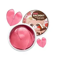 Гідрогелеві патчі під очі і для щік з трояндою Secret Key Pink Racoony Hydrogel Eye & Cheek Patch