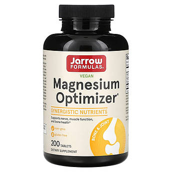 Jarrow Formulas, Magnesium Optimizer, Магній В6, 200 пігулок