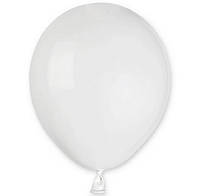 Латексный воздушный шар 5" - КНР, пастель Белый