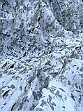Сітка маскувальна 4х5м біла зимова для авто, пікапа, позашляховиків та техніки. Маскування для окопів та бліндажів, фото 5