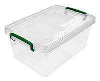 Харчовий контейнер із засувками 10 літрів глибокий (Горизонт) 35,5х23,5х15,5 см