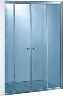 Душевая дверь KO&PO 7052 F 180х150 см раздвижная сатин стекло прозрачное