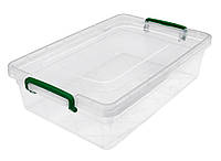 Харчовий контейнер із засувками 9 літрів плоский (Горизонт) 41,5х27х11 см (для аркушів А4)