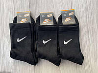 Носки Nike высокие махровые тениска черные