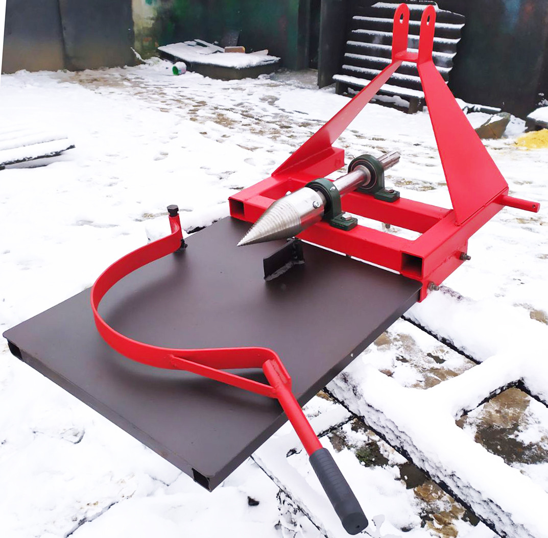 Дровокол гвинтовий колун до трактора (конус 80 мм) "морква", фото 1