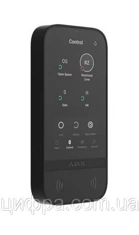 Клавіатура Ajax KeyPad TouchScreen чорна УЦІНКА, фото 1