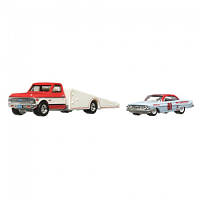 Машина Hot Wheels Коллекционная модель 61 Impala и транспортера 72 Chevy Ramp Truck серии Car Culture